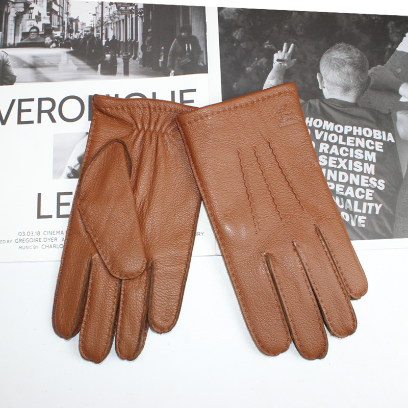 Leather Driving Glove - Wysokiej jakości męskie rękawice ze skóry