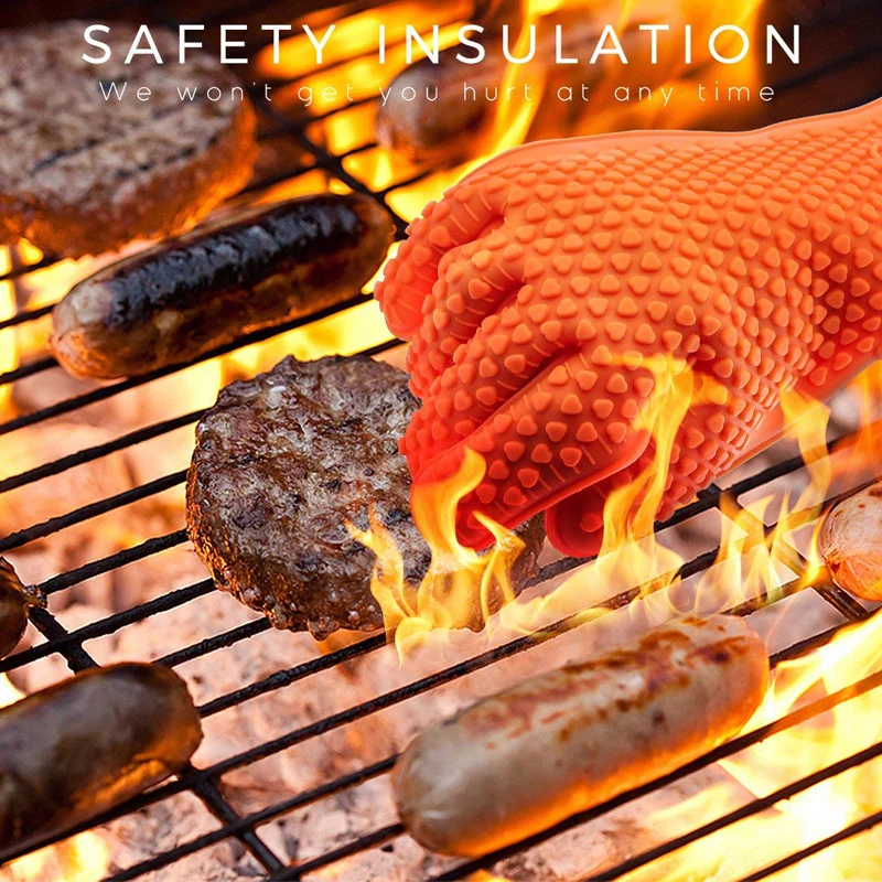 Oven Mitt Silicone - Silikonowe rękawice do grillowania, rękawice do