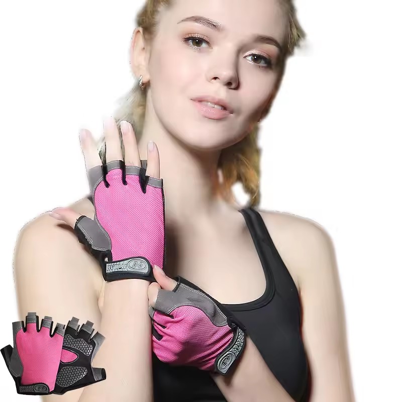Workout Glove Gym - Oddychające antypoślizgowe rękawiczki z półpalcami do