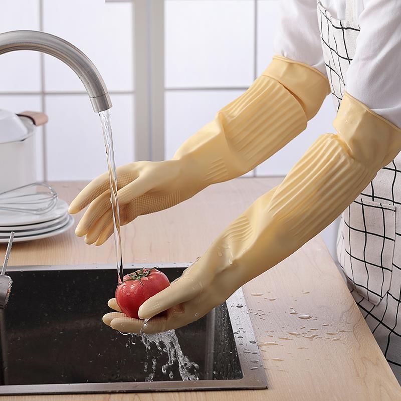 Długie, wielorazowe gumowe ręk – Dish Glove Rubber recenzja i cena