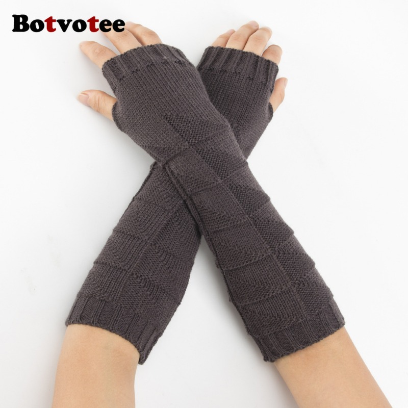 Botvotee Y2k Grube Dzianinowe  – Fingerless Glove Knit recenzja i cena