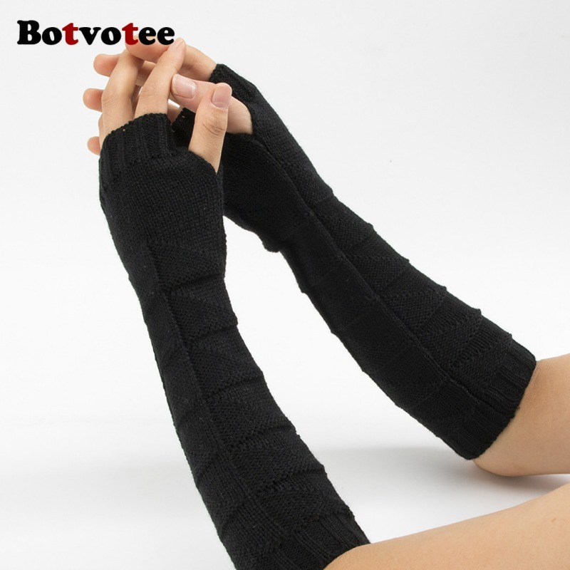 Botvotee Y2k Grube Dzianinowe  – Fingerless Glove Knit recenzja i cena