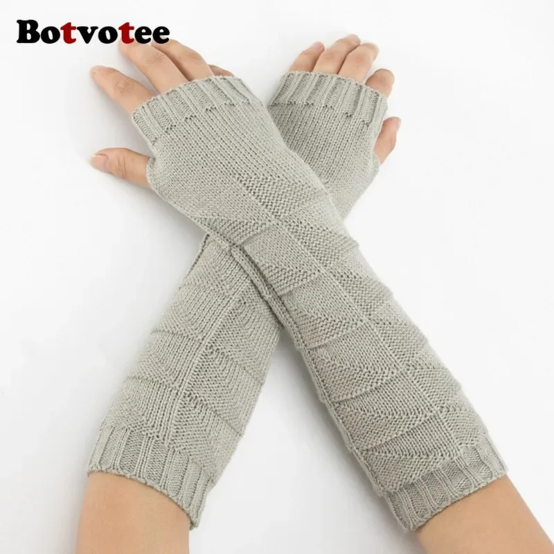 Botvotee Y2k Grube Dzianinowe  – Fingerless Glove Knit recenzja i cena