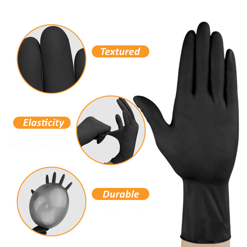 20/50/100 SZTUK Czarne Rękawic – Latex Disposable Glove recenzja i cena