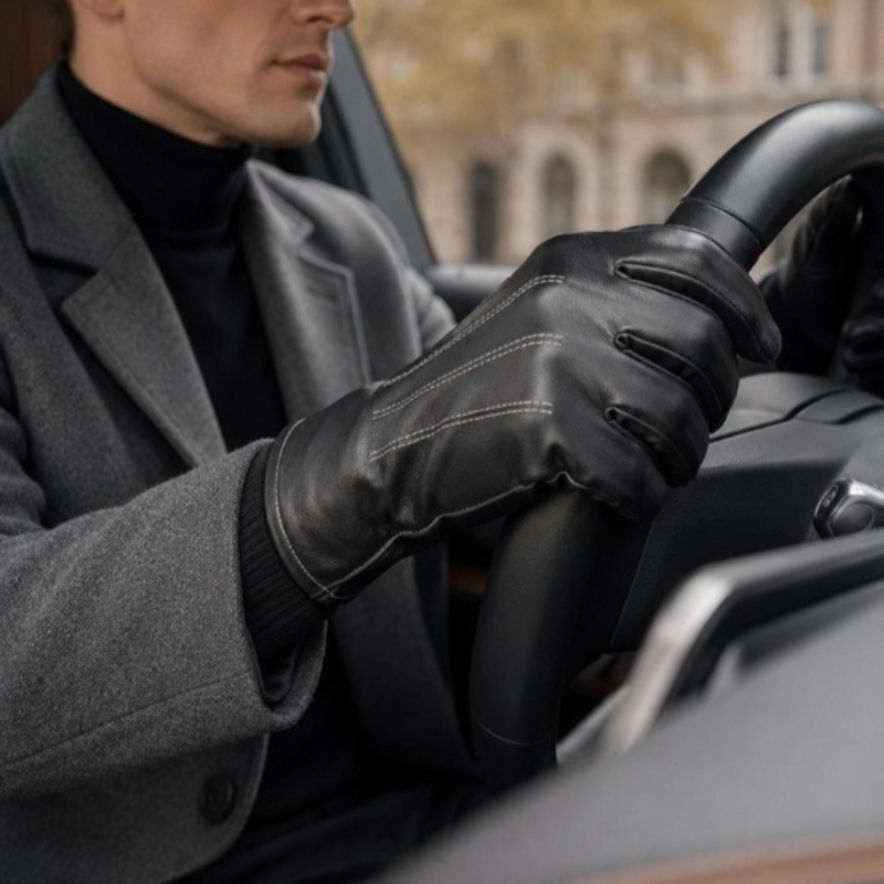 Rękawiczki z termicznej skóry  – Leather Driving Glove recenzja i cena